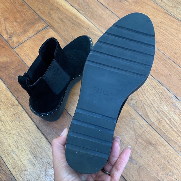 Cecelia New York Gemma Slip On Wedge Bootie in Black Suede 6 - Picture 8 of 10